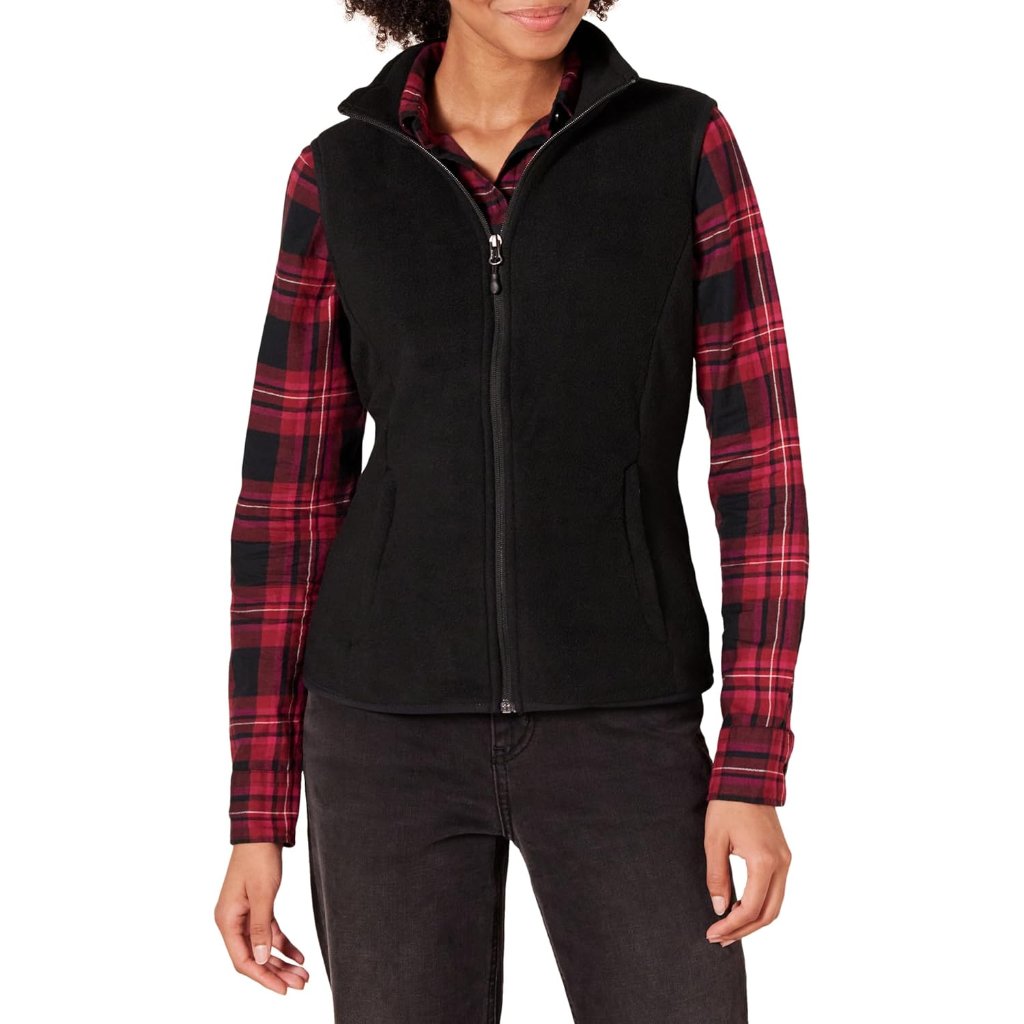 Women's Classic-Fit Sleeveless Polar Soft Fleece Vest Available In Plus Size